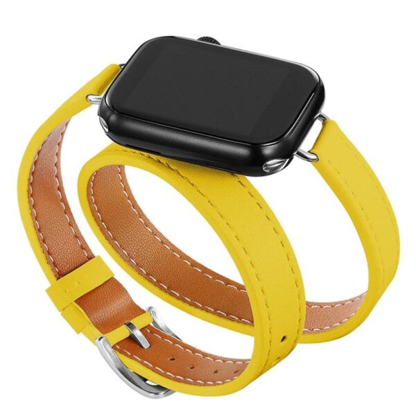 double band leather strap for apple watch 8 7 6 se 5 4 3 2 ultra 494542 44384041mm i phonecases com 8