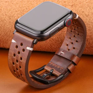 genuine leather sports strap for apple watch series ultra 7 6 5 4 se bracelet 44/45/40/41/42/38/49mm