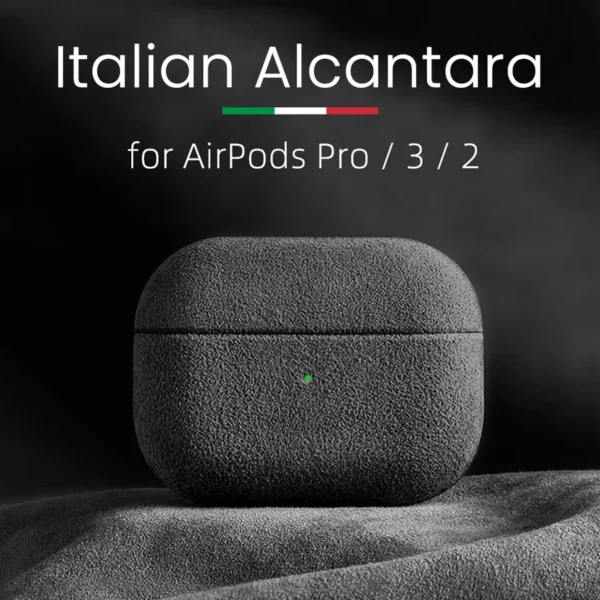 luxury suede alcantara case for airpods pro 2 pro 1 faux leather cases for airpods 3 2 earphones