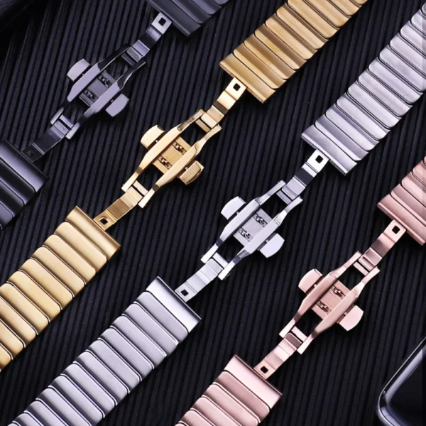 stainless steel strap for apple watch 7 6 3 4 5 se ultra 8 metal wristband 44/40/45/41/49/42/38mm