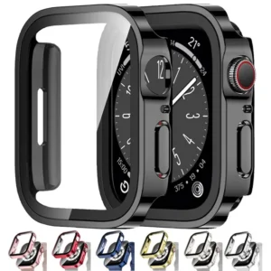 waterproof case for apple watch ultra 2 1 49mm screen protector glass+cover bumper shell iwatch 9 8 7 se 6 5 40mm 44mm 41mm 45mm