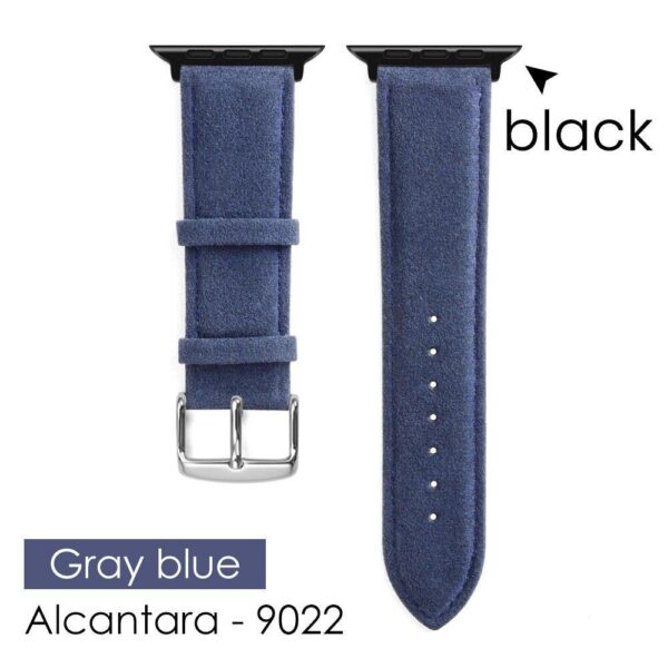 sport luxury alcantara strap for apple watch 45444149mm suede leather band for iwatch i phonecases com 5