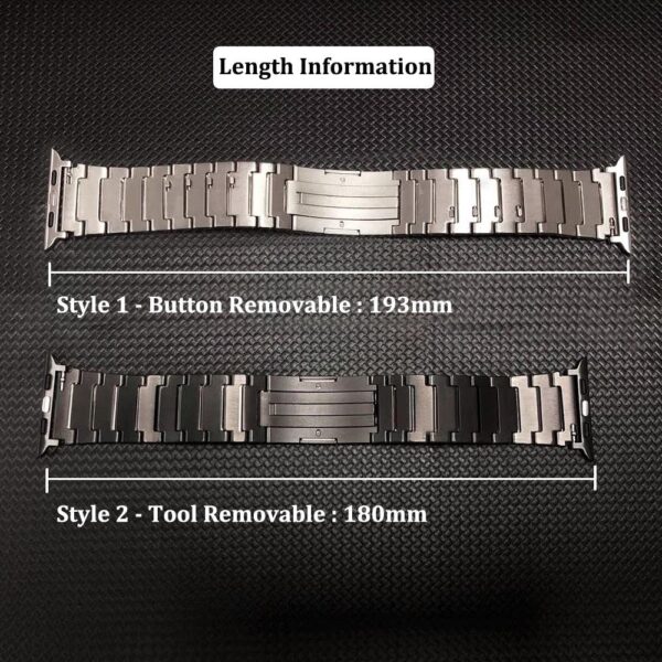 titanium alloy bracelet band for apple watch 8 7 6 5 4 3 se 38 40 42 44 49mm metal bracelet i phonecases com 5