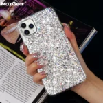 glitter bling sequins soft silicon case for iphone 14 plus 13 12 11 pro max shiny fashion cover