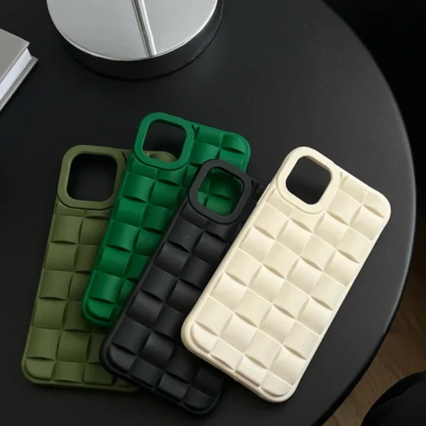 3d abstract cube soft silicone fashion case for iphone 13 pro max 14 matte shockproof cover