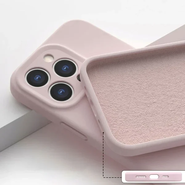 official soft silicone solid color case for iphone 15 14 13 11 12 pro max mini x xs max 14 15 plus shockproof protection cover