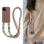 crossbody couture fashion lanyard case for iphone 13 pro max mini 14 plus silicone cover