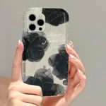 oil painting shockproof soft back cover flower iphone series phone case jj95