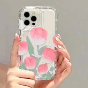 oil painting shockproof soft back cover flower iphone series phone case jj93